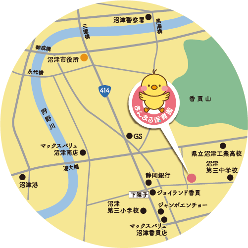 まんまる保育園地図